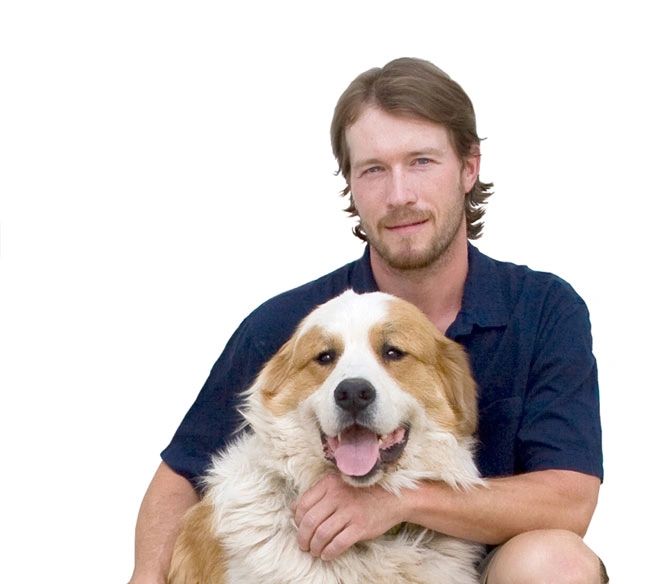 Big Dog owner with dog